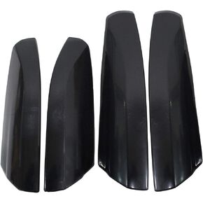 NewYall Black Roof Luggage Cargo Rail Rack End Cap Cover Set for Toyota Highlander 2008-2013 Protection Shell Trim