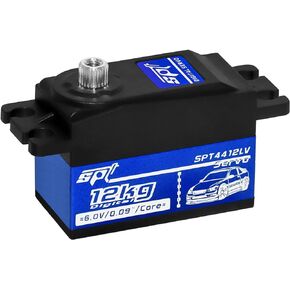 12kg Low Profile Servo RC Digital Servo High Torque Full Metal Gear & Steering Servo Arm for 1/10 RC Car Tamiya Kyosho On-Road Touring Drift Car