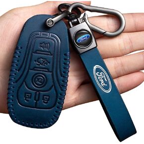 Car Key Cover Replacement for Ford 2017 Fusion F250 F350 F450 F550 2018 Edge Explore Key case with car Key case Keychain Accessories