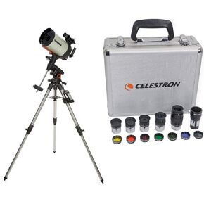 Celestron Advanced VX 8" EdgeHD Telescope - with Deluxe Accessory Kit (5 Celestron Plossl Eyepieces, 1.25" Barlow Lens, 1.25" Filter Set, Accessory Carry Case
