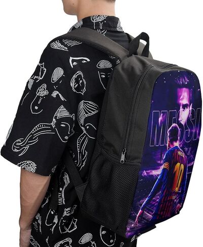 Football Star Backpack 17-Inch Multi-Functional Outdoor Backpack Fashionable Lightweight Casual Travel Bag Laptop Bag in Saudi Arabia