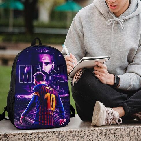 Football Star Backpack 17-Inch Multi-Functional Outdoor Backpack Fashionable Lightweight Casual Travel Bag Laptop Bag in Saudi Arabia