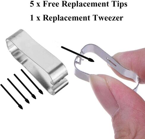قلم Galaxy S24 Ultra 5G S بديل S24 Ultra Pen مع S24 Ultra Tips Nibs لجهاز Samsung Galaxy S24 Ultra 5G Touch Pen 6.8 بوصة SM-S928U S928W S928 مع جزء إصلاح الإبرة (بدون بلوتوث) (أسود تيتانيوم) in Saudi Arabia