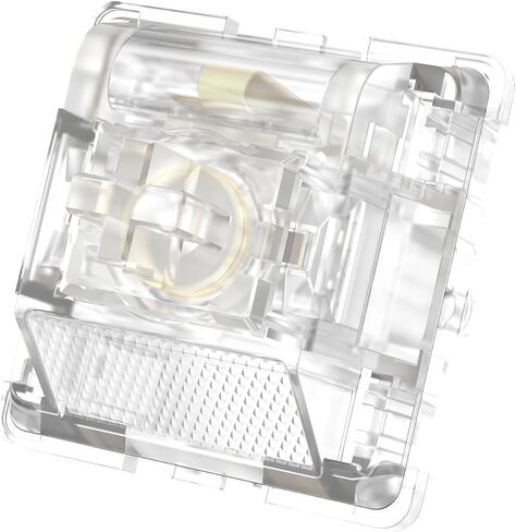 مفاتيح DUROCK Ice King اللمسية، 68 جرام زنبركي تقدمي شفاف وشفاف RGB، 5 دبابيس Lubed T1 مفاتيح لوحة المفاتيح الميكانيكية اللمسية (90 قطعة) in Kuwait