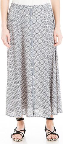 تنورة ماكسي كريب نسائية طويلة من ماكس ستوديو مع أزرار in Kuwait