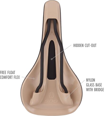 SDG Components Bel-Air V3 Max e-Mountain Bike Saddle Lux-Alloy Rails 260 x 140mm Road Gravel Bicycle Comfort Seat in Kuwait