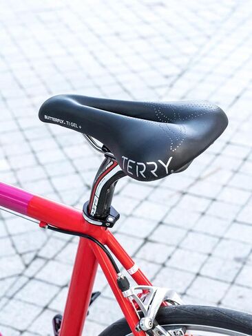 سرج Terry Bike Saddle للسيدات على شكل فراشة Ti Gel - مقعد دراجة للنساء - مرن ومريح - غطاء جلدي in Saudi Arabia