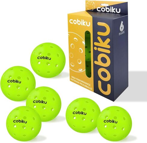 كرات مخلل ممتازة للأماكن الخارجية 3/6/12 حزمة - كرة مخلل معتمدة من الولايات المتحدة الأمريكية للبطولات والمنافسات مع توازن ورؤية مثالية، كرة مخلل 40 حفرة لجميع مستويات المهارة in Kuwait