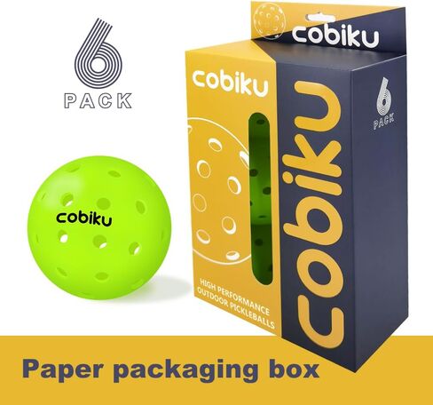 كرات مخلل ممتازة للأماكن الخارجية 3/6/12 حزمة - كرة مخلل معتمدة من الولايات المتحدة الأمريكية للبطولات والمنافسات مع توازن ورؤية مثالية، كرة مخلل 40 حفرة لجميع مستويات المهارة in Kuwait