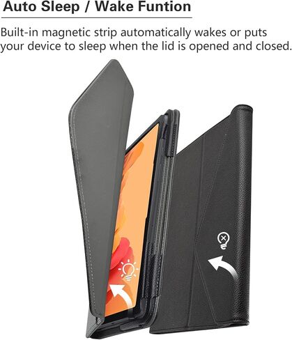 Alapmk for Galaxy Tab A7 10.4 Case,Detachable Design Folio Multiple Angles Stand Cover with Pocket & Auto Sleep/Wake for Samsung Galaxy Tab A7 [SM-T500/T505/T507] 10.4 inch Tablet,Black in Saudi Arabia