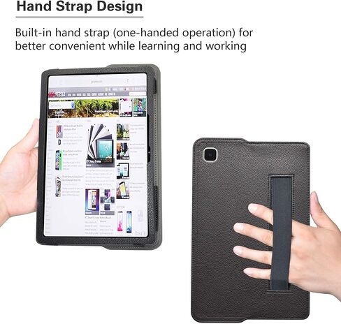 Alapmk for Galaxy Tab A7 10.4 Case,Detachable Design Folio Multiple Angles Stand Cover with Pocket & Auto Sleep/Wake for Samsung Galaxy Tab A7 [SM-T500/T505/T507] 10.4 inch Tablet,Black in Saudi Arabia