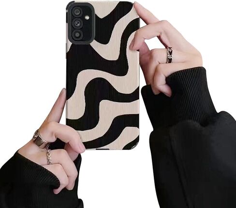 Compatible for Samsung Galaxy S24 5G(6.2") Case, Cute Zebra Stripes Pattern Case for Women Girls Men Soft Silicone Protective Case for Samsung Galaxy S24 - Black in Saudi Arabia