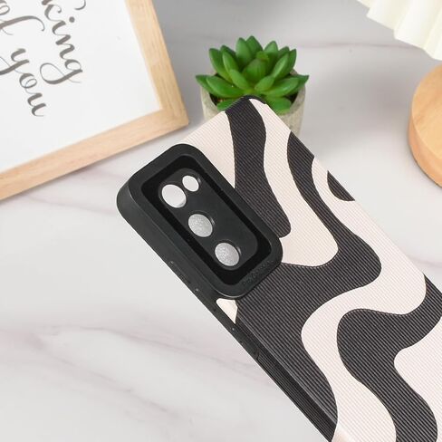 Compatible for Samsung Galaxy S24 5G(6.2") Case, Cute Zebra Stripes Pattern Case for Women Girls Men Soft Silicone Protective Case for Samsung Galaxy S24 - Black in Saudi Arabia