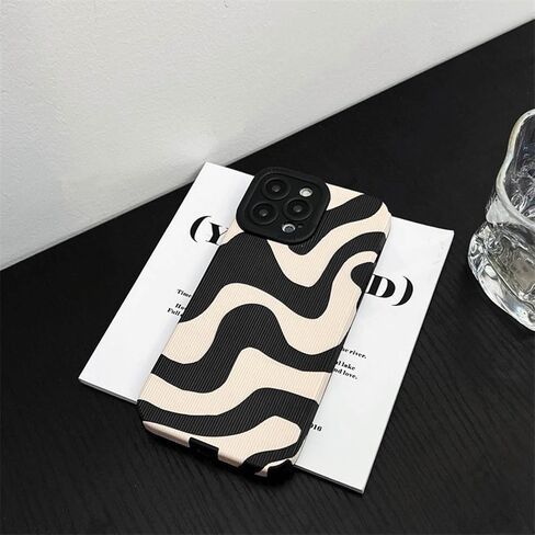 Compatible for Samsung Galaxy S24 5G(6.2") Case, Cute Zebra Stripes Pattern Case for Women Girls Men Soft Silicone Protective Case for Samsung Galaxy S24 - Black in Saudi Arabia