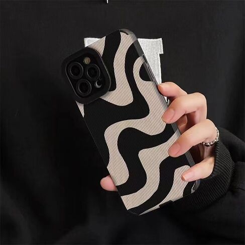 Compatible for Samsung Galaxy S24 5G(6.2") Case, Cute Zebra Stripes Pattern Case for Women Girls Men Soft Silicone Protective Case for Samsung Galaxy S24 - Black in Saudi Arabia