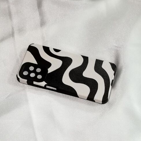 Compatible for Samsung Galaxy S24 5G(6.2") Case, Cute Zebra Stripes Pattern Case for Women Girls Men Soft Silicone Protective Case for Samsung Galaxy S24 - Black in Saudi Arabia