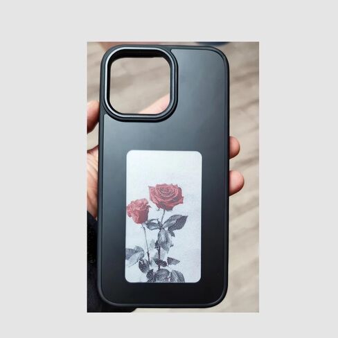 حافظة هاتف TPU تعرض اتصال NFC لهاتف iPhone 15pro (أسود) in Saudi Arabia