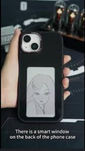 TPU Phone Case Display NFC Connection for iPhone 15pro (Black) in Saudi Arabia