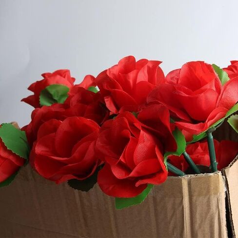 10Pcs Red Folding Rose/Rose Appearing Magic Tricks Flower Appearing Close Up Stage Street Magic, Magic Tricks, Magic Tricks for Adults in Saudi Arabia
