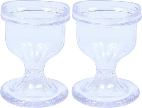 أكواب عيون شفافة لحافة غسل العين على شكل شطف العين وتنظيفها وإزالة الغبار ومجموعة أكواب غسيل العين مكونة من كوبين للعين in Kuwait