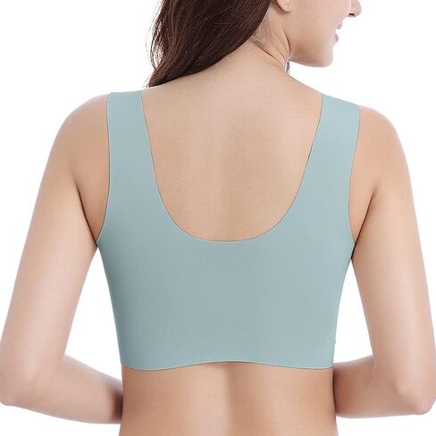 WOWENY Seamless Support Bralettes for Women No Underwire Lace Bra Padded Lift Push Up Back Smoothing Bras in Saudi Arabia