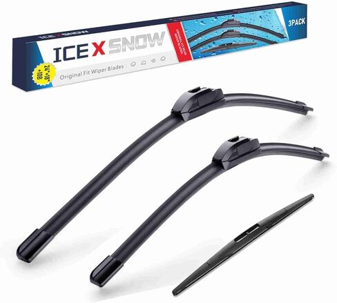 3 مساحات 24 بوصة/18 بوصة/10 بوصة شفرات ممسحة زجاج أمامي بديلة لميتسوبيشي إكليبس كروس 2020 2019 2018 جودة المصنع الأصلي، خطاف U/J in Kuwait