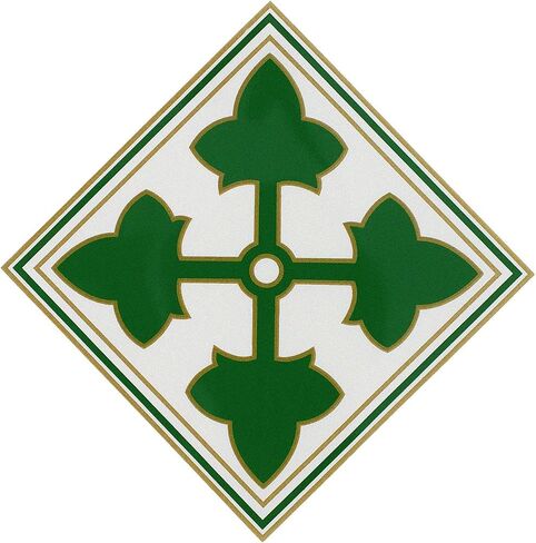U.S. Army 4th Infantry Division Vinyl Decal in Saudi Arabia