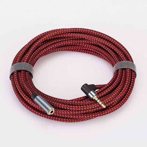 Headphone Extension Cable 10 ft 3.5mm Extension Cable Male to Female 4 Pole Aux Audio Mic Extender TRRS Mini Jack Stereo Cord Long 3.5mm TRRS Cable for Headphones with Mic, Speakers in Saudi Arabia