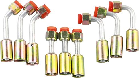Air Conditioning #6 AC Fitting Set Female Oring Beadlock 5/8-18UNF Including Straight 45 90 Degree in Saudi Arabia