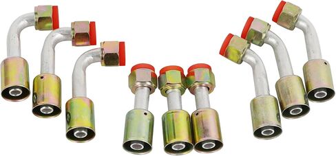 Air Conditioning #6 AC Fitting Set Female Oring Beadlock 5/8-18UNF Including Straight 45 90 Degree in Saudi Arabia