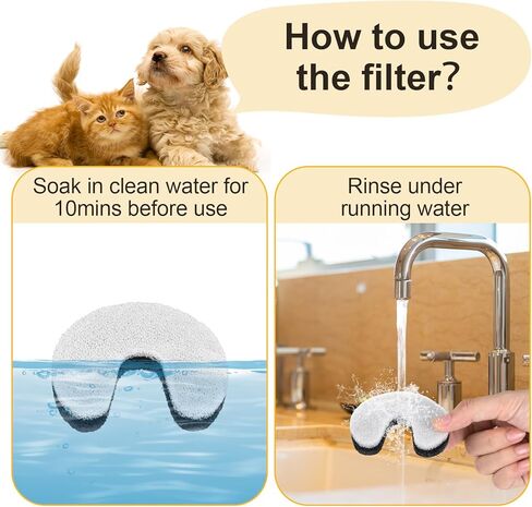 استبدال فلتر نافورة المياه للقطط من NPET 4 قطع لـ NC010 in Kuwait