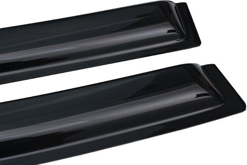 أقنعة نافذة السيارة Lightronic WV192741 داخل القناة، دخان داكن، مجموعة مكونة من قطعتين، تناسب 2004-2014 Ford F-150 SuperCab/SuperCrew، 2010-2014 F-150 SVT Raptor SuperCab/SuperCrew، 2009-2014 F-150 كابينة عادية in Saudi Arabia