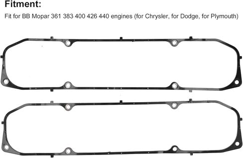 R Gaskets,440 Valve Cover Gasket, 440 Valve Cover Gasket 3/16In Rubber Valve Cover Gaskets Steel Core Fit For Bb 361 383 400 426 440 Engine in Saudi Arabia
