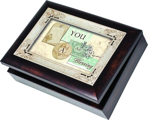 Cottage Garden You are a Blessing Burlwood Jewelry Music Box Plays Fur Elise in Saudi Arabia