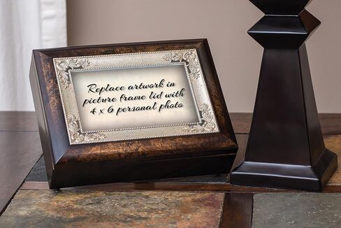 Cottage Garden You are a Blessing Burlwood Jewelry Music Box Plays Fur Elise in Saudi Arabia