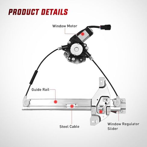 Nilight Power Window Regulator/Motor Compatible with 2006 2007 2008 2009 2010 2011 2012 2013 Chevrolet Impala/Impala Limited 2014 2015 2016 Front Driver Side 748-172 in Saudi Arabia