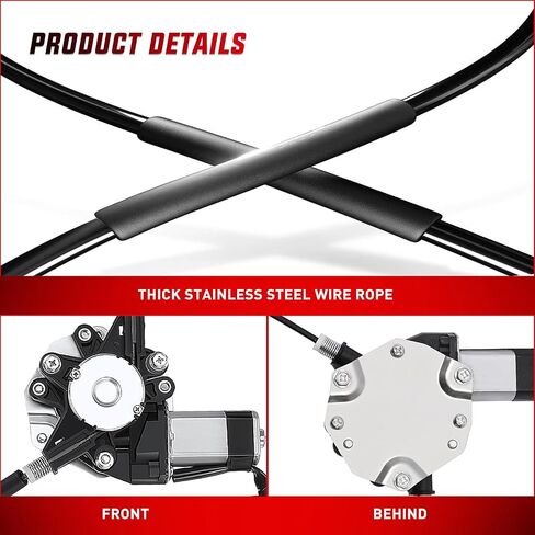 Nilight Power Window Regulator/Motor Compatible with 2006 2007 2008 2009 2010 2011 2012 2013 Chevrolet Impala/Impala Limited 2014 2015 2016 Front Driver Side 748-172 in Saudi Arabia