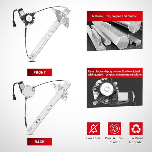 Nilight Power Window Regulator/Motor Compatible with 2006 2007 2008 2009 2010 2011 2012 2013 Chevrolet Impala/Impala Limited 2014 2015 2016 Front Driver Side 748-172 in Saudi Arabia