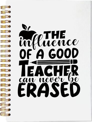 هدايا تقدير المعلم دفتر ملاحظات حلزوني مقاس 5.5 × 8.3 بوصة، يتطلب الأمر قلبًا كبيرًا لتشكيل العقول الصغيرة دفتر ملاحظات حلزوني مبطن بقوس قزح، شكرًا لك على الهدايا للمعلم in Kuwait