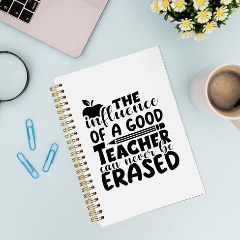 هدايا تقدير المعلم دفتر ملاحظات حلزوني مقاس 5.5 × 8.3 بوصة، يتطلب الأمر قلبًا كبيرًا لتشكيل العقول الصغيرة دفتر ملاحظات حلزوني مبطن بقوس قزح، شكرًا لك على الهدايا للمعلم in Kuwait