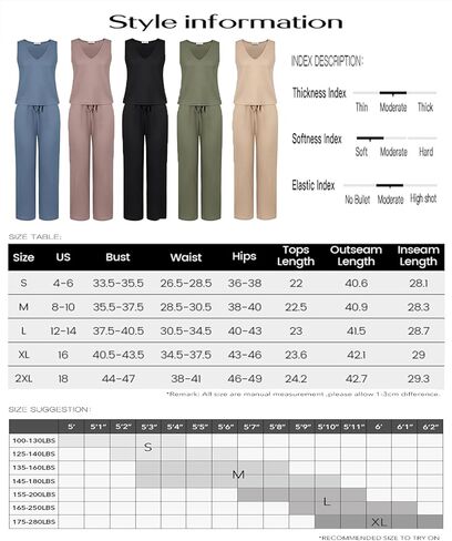 Kate Kasin Womens 2 Piece Outfits Lounge Sets Ribbed Knit Sleeveless Summer Pajamas Sets with Pockets Purple in Saudi Arabia