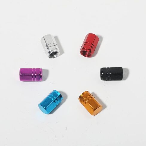 12 عبوة من أغطية جذع صمام إطارات السيارة، أغطية صمامات الإطارات محكمة الغلق مقاومة للغبار، أغطية صمام العجلة، غطاء إطارات السيارة مقاوم للغبار، مناسب عالمي للسيارات وسيارات الدفع الرباعي والدراجات والدراجات النارية (ذهبي) in Kuwait