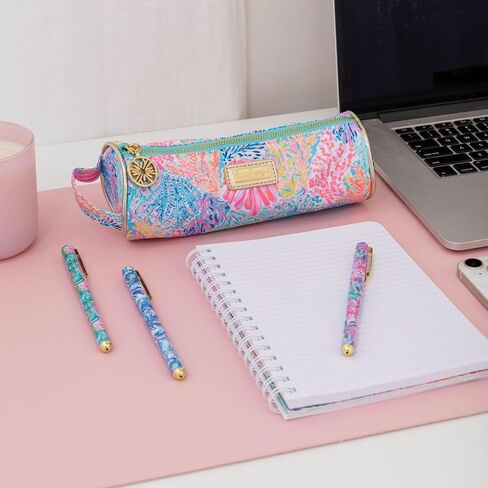 Lilly Pulitzer Colored Pen Set of 3, Includes Pink/Blue/Green Ink, Shade Seekers (Assorted) in Saudi Arabia