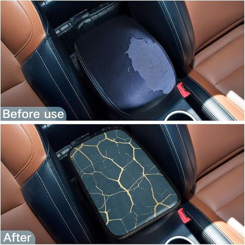 Center Console Cover Non-Slip Washable Car Armrest Cover Auto Armrest Box Cover for Most Vehicle Truck Cars Leaves in Saudi Arabia