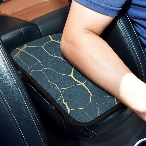Center Console Cover Non-Slip Washable Car Armrest Cover Auto Armrest Box Cover for Most Vehicle Truck Cars Leaves in Saudi Arabia