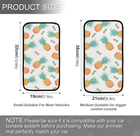 Center Console Cover Non-Slip Washable Car Armrest Cover Auto Armrest Box Cover for Most Vehicle Truck Cars Leaves in Saudi Arabia