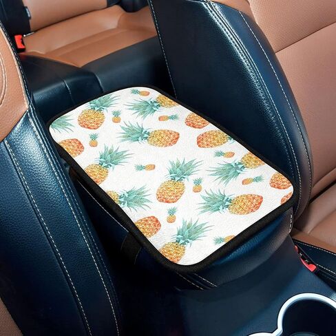 Center Console Cover Non-Slip Washable Car Armrest Cover Auto Armrest Box Cover for Most Vehicle Truck Cars Leaves in Saudi Arabia