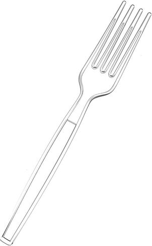 Oojami Heavy Weight Clear Plastic Forks (400 Pack) - Disposable Cutlery for Parties and Events in Saudi Arabia