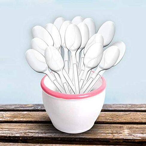 Oojami Heavy Weight Clear Plastic Forks (400 Pack) - Disposable Cutlery for Parties and Events in Saudi Arabia