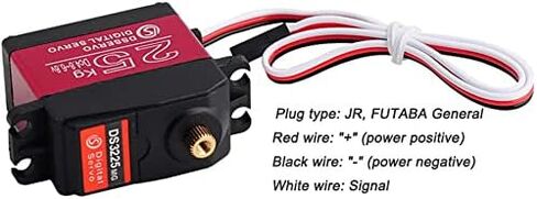 DS3225 25kg RC Servo 270 Degree High Torque Full Metal Gear 6V Digital Servo Motor with 25T Arm Servo Horn for DIY Baja Cars Control (Pack of 2 Sets) in Saudi Arabia